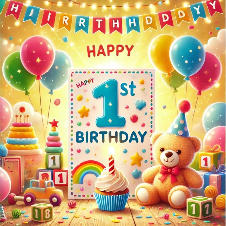 Celebrate the Milestone: 1st Birthday Cards and Messages